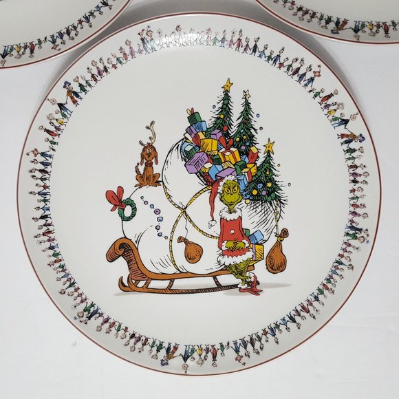 Williams Sonoma Dining New Williams Sonoma Set Of 4 Grinch Plates 9